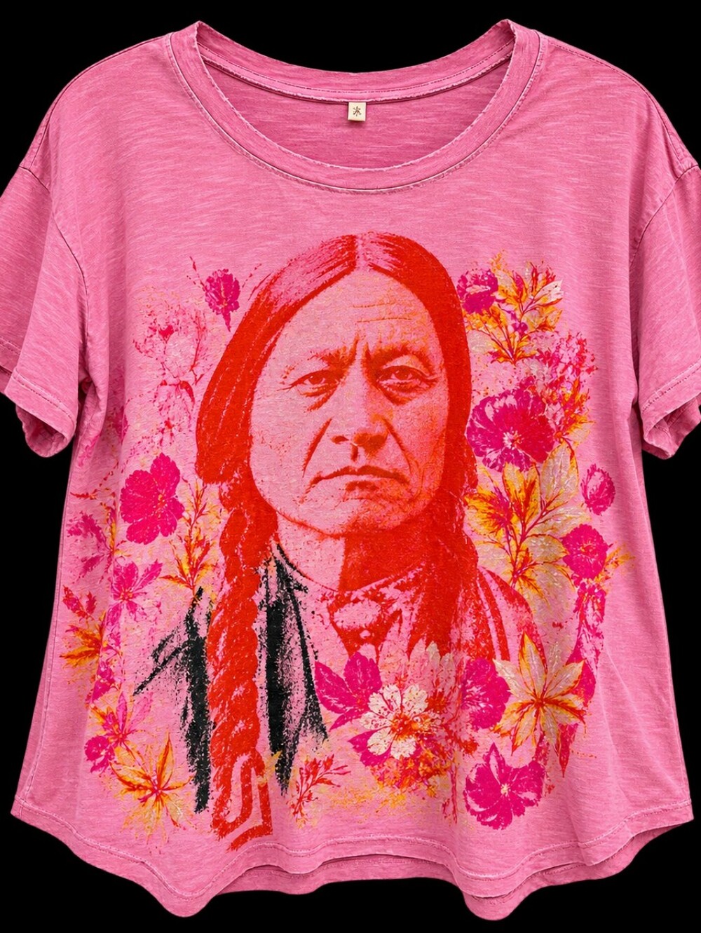 #1920 Paper Lace Wildflower Spirit Graphic Tee – Pink